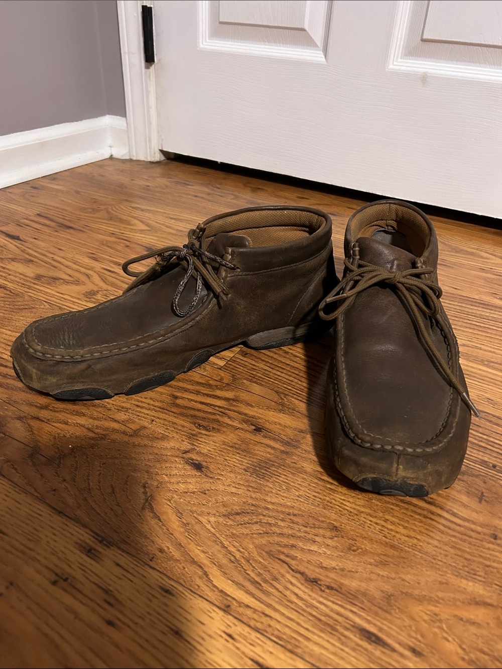 Twisted X Men's Original Chukka Driving Moccasins MDM0003 Bomber Leather